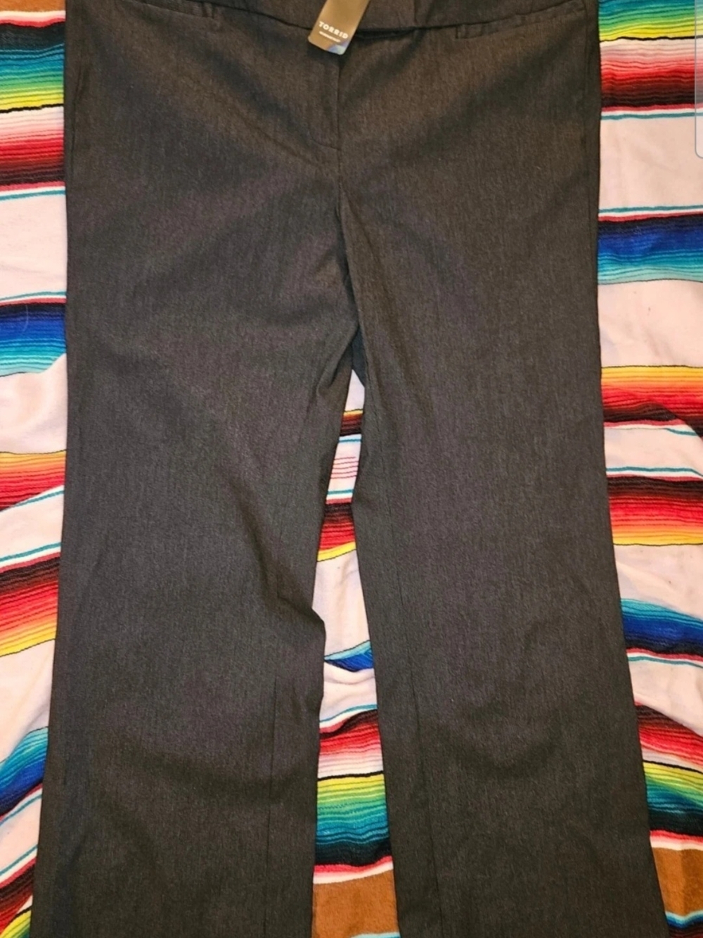 Torrid Charcoal Straight Relax Trousers Size 20R New With Tags